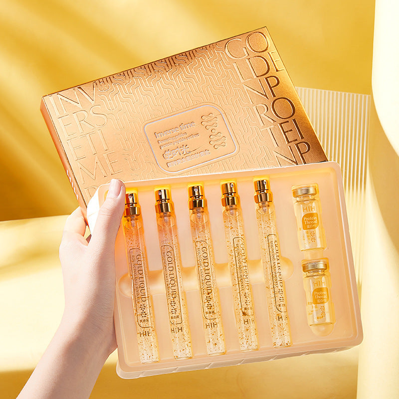 Gold Protein Peptide Kit Beauty Salon Skin Care Product Set Gold Thread Carving Liquid Gold Protein Peptide Kit Beauty Salon Skin Care Product Set Gold Thread Carving Liquid